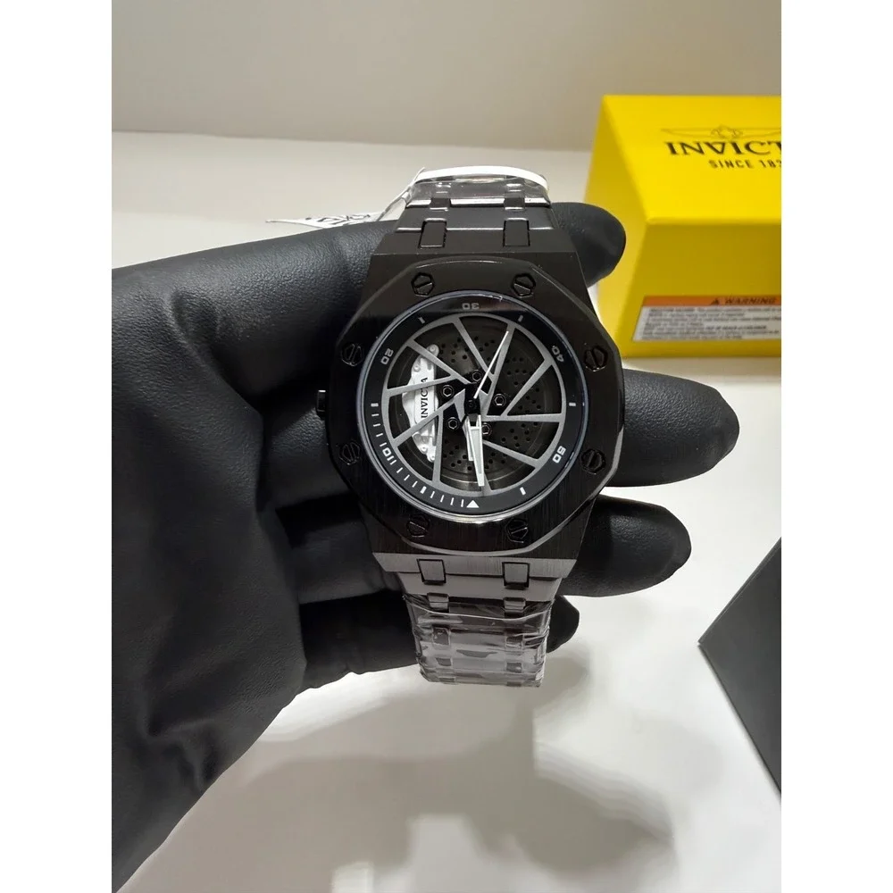 Invicta Speedway Rim Men's Watch - 42mm, Black (70037) with case